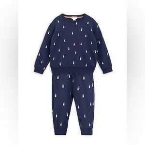 Miles the Label Baby Boy’s Orange Pop Sweatshirt & Jogger